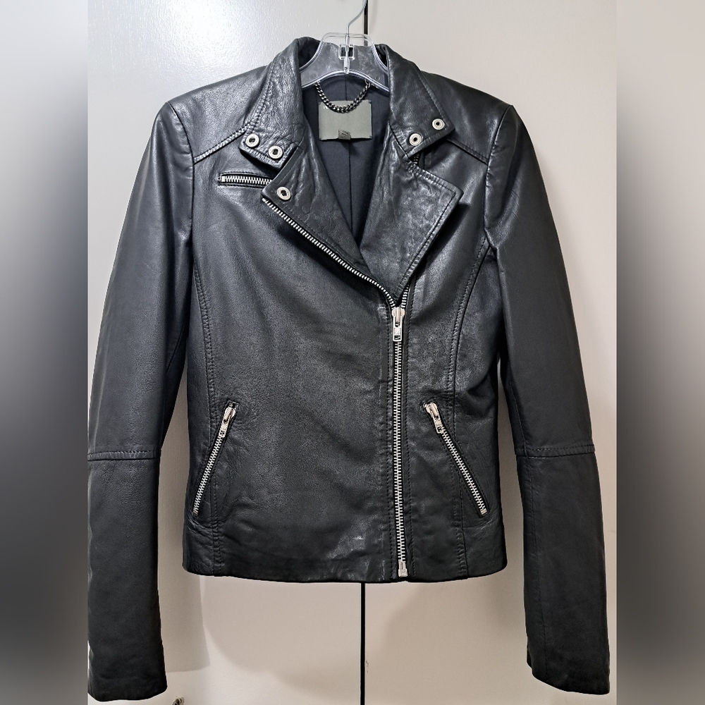 Muubaa leather biker jacket